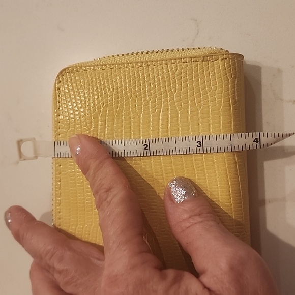 Yellow Leather Wallet - Picture 7 of 8